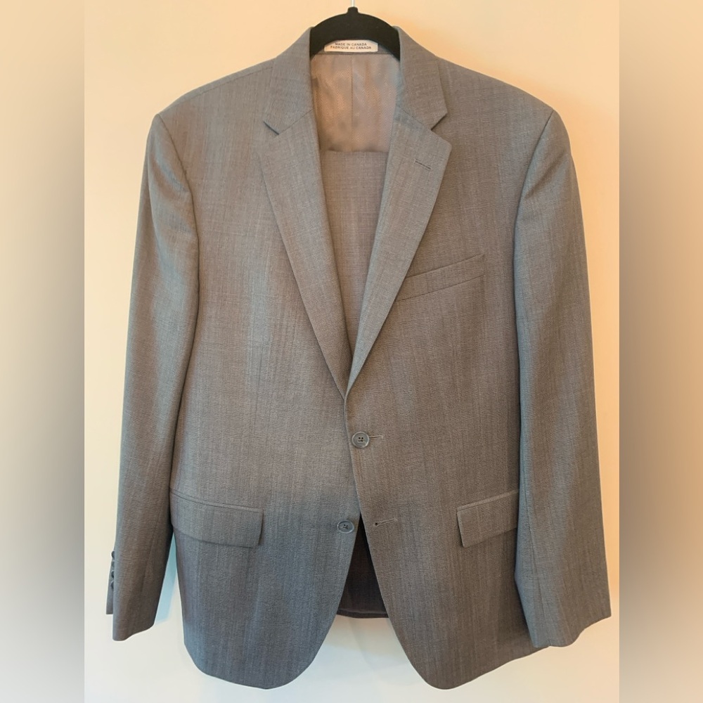 JOSEPH ABBOUD Slim Fit Custom Men's Wool Suit